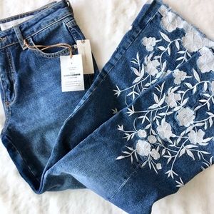 Pilcro Cropped Flare Jeans